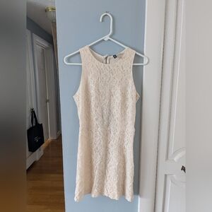 H&M Divided Cream Lace Mini Dress